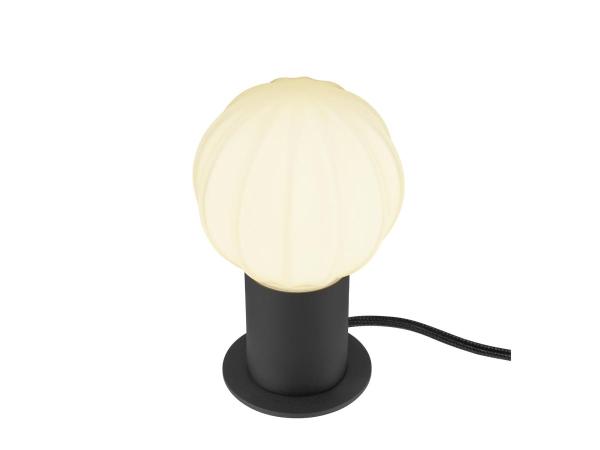 VARYT, Tischleuchte, rund, 1x max. 6 W, E14, schwarz