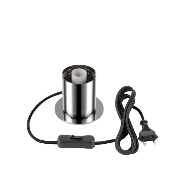 VARYT, Tischleuchte, rund, 1x max. 6 W, E14, chrom