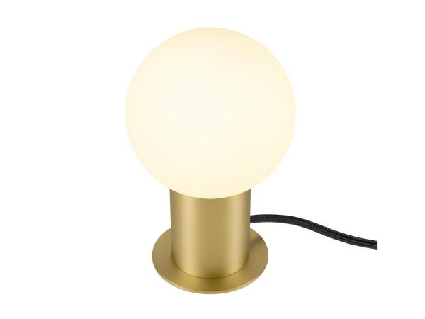 VARYT, Tischleuchte, rund, 1x max. 6 W, E14, messing