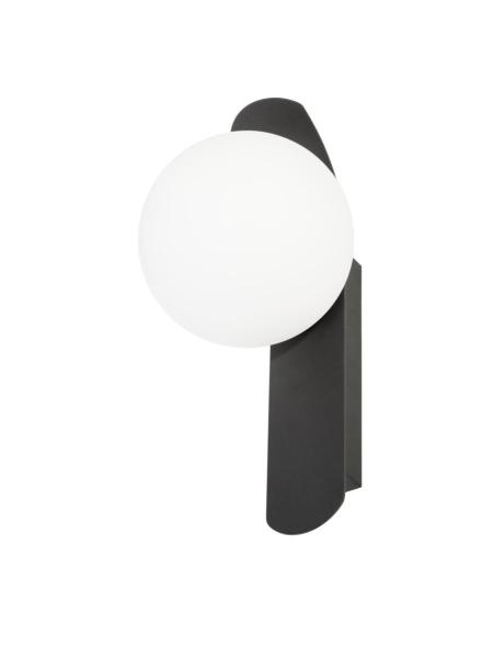 SUN, Wandaufbauleuchte, rund, 1x max. 40 W, LED-Leuchtmittel, G9, PHASE, schwarz