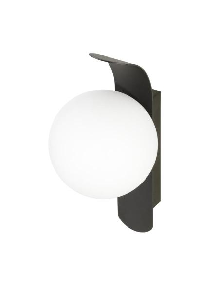 SUN, Wandaufbauleuchte, rund, 1x max. 40 W, LED-Leuchtmittel, G9, PHASE, schwarz