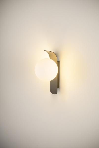 SUN, Wandaufbauleuchte, rund, 1x max. 40 W, LED-Leuchtmittel, G9, PHASE, schwarz