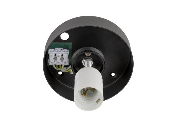 SUN 30, Deckenaufbauleuchte, rund, 1x max. 60 W, E27, schwarz