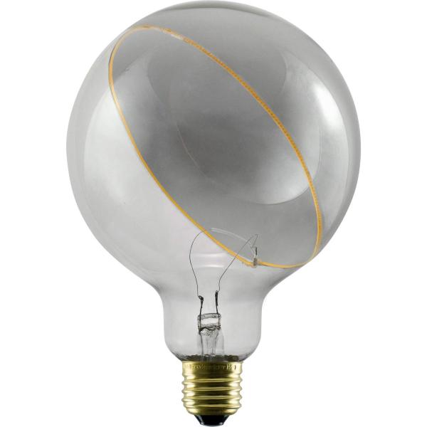 LED Illusion Globe 125 slanting top, LED-Leuchtmittel, smokey, E27, PHASE, 5 W, 2200 K