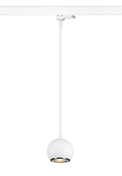 LIGHT EYE® 90, 3~ Pendelleuchte, GU10, Pendellänge 150 cm, 1x max. 6 W, matt weiß