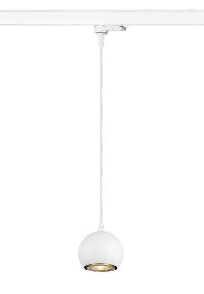 LIGHT EYE® 90, 3~ Pendelleuchte, GU10, Pendellänge 150 cm, 1x max. 6 W, matt weiß