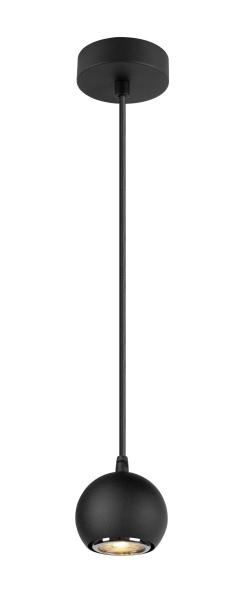 LIGHT EYE® 90, Pendelleuchte, GU10, Pendellänge 150 cm, 1x max. 6 W, matt schwarz