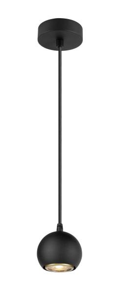 LIGHT EYE® 90, Pendelleuchte, GU10, Pendellänge 150 cm, 1x max. 6 W, matt schwarz