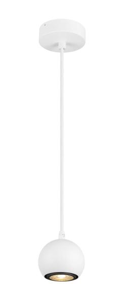 LIGHT EYE® 90, Pendelleuchte, GU10, Pendellänge 150 cm, 1x max. 6 W, matt weiß