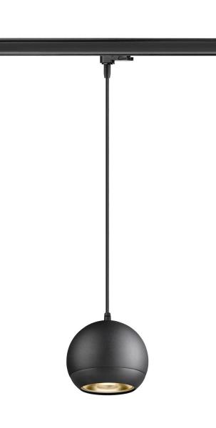 LIGHT EYE® 150, 3~ Pendelleuchte, GU10, Pendellänge 150 cm, 1x max. 13 W, matt schwarz