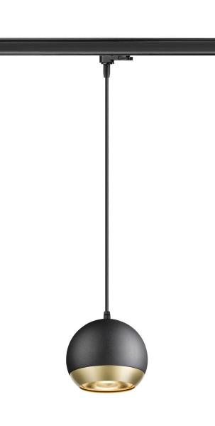 LIGHT EYE® 150, 3~ Pendelleuchte, GU10, Pendellänge 150 cm, 1x max. 13 W, matt schwarz