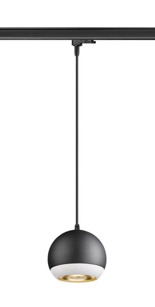 LIGHT EYE® 150, 3~ Pendelleuchte, GU10, Pendellänge 150 cm, 1x max. 13 W, matt schwarz