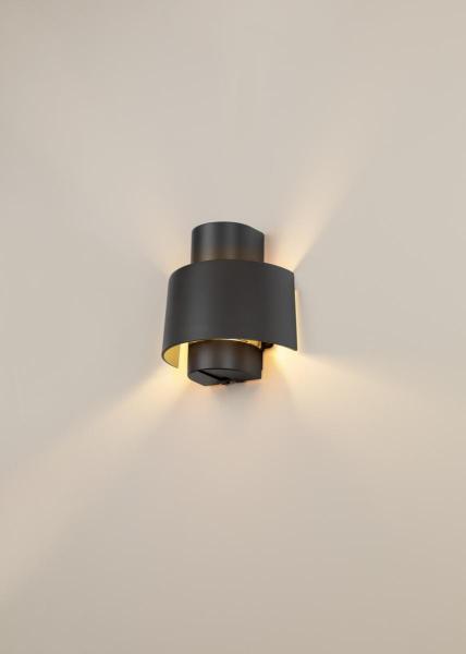 PHOTONI CYL, Wandaufbauleuchte, zylindrisch, 1x max. 13 W, E27, schwarz