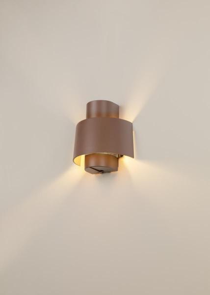 PHOTONI CYL, Wandaufbauleuchte, zylindrisch, 1x max. 13 W, E27, rost