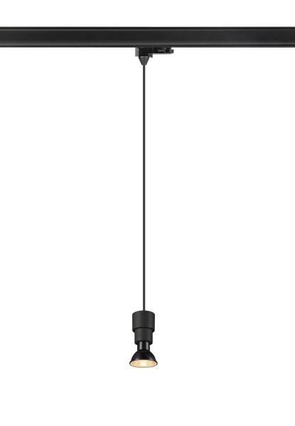PURI 2.0 Basic, 3~ Pendelleuchte, GU10, Pendellänge 200 cm, 1x max. 6 W, schwarz