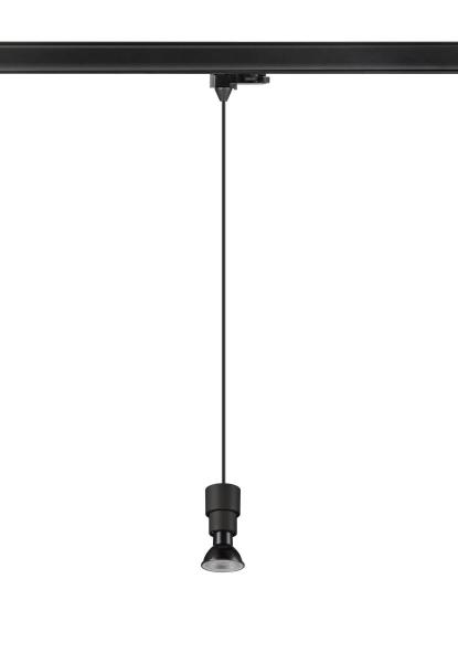 PURI 2.0 Basic, 3~ Pendelleuchte, GU10, Pendellänge 200 cm, 1x max. 6 W, schwarz