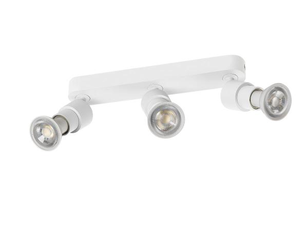 PURI 2.0 Basic, Wand- und Deckenaufbauleuchte, long, rund, 3 x max. 6 W GU10, weiß