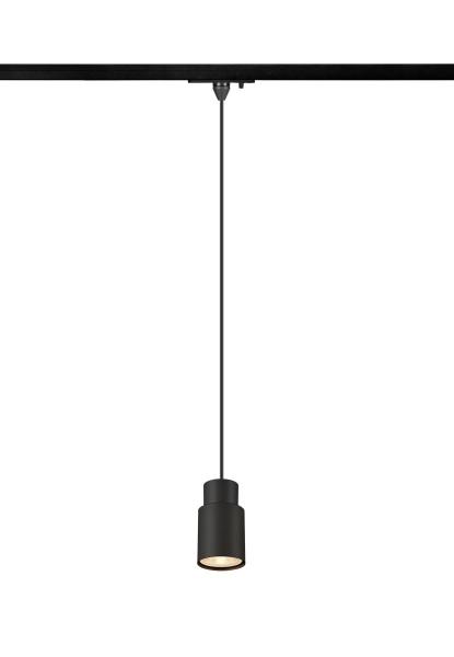 PURI 2.0 Tube, 1~ Pendelleuchte, GU10, Pendellänge 200 cm, 1x max. 6 W, schwarz