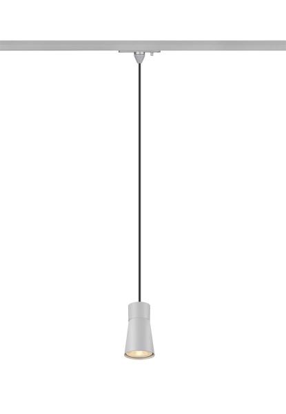PURI 2.0 Cone, 1~ Pendelleuchte, GU10, Pendellänge 200 cm, 1x max. 6 W, grau