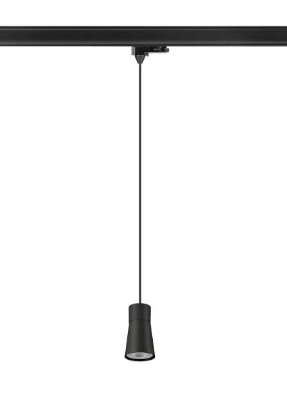PURI 2.0 Cone, 3~ Pendelleuchte, GU10, Pendellänge 200 cm, 1x max. 6 W, schwarz