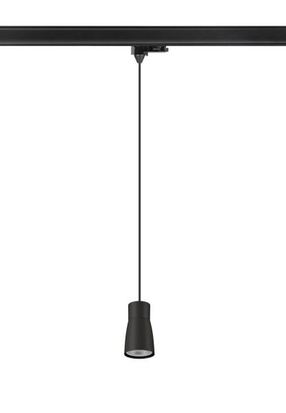 PURI 2.0 Dome, 3~ Pendelleuchte, GU10, Pendellänge 200 cm, 1x max. 6 W, schwarz