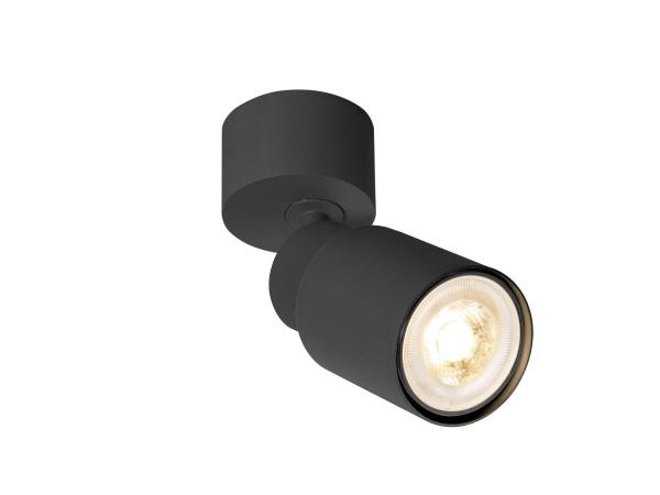 PURI 2.0 Tube, Wand- und Deckenaufbauleuchte, 1x max. 6 W GU10, schwarz