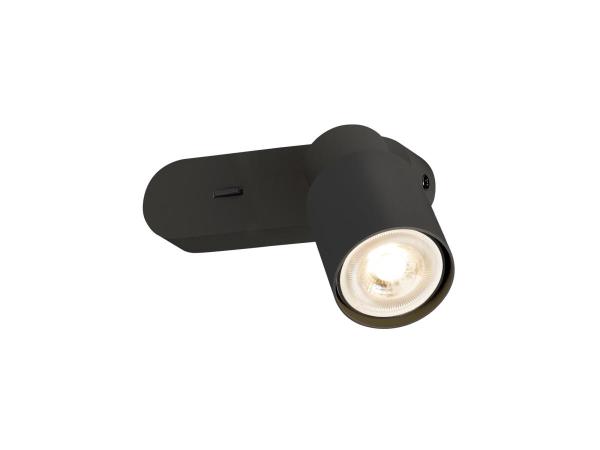 PURI 2.0 Tube, Wand- und Deckenaufbauleuchte, Schalter, rechteckig, 1x max. 6 W GU10, schwarz