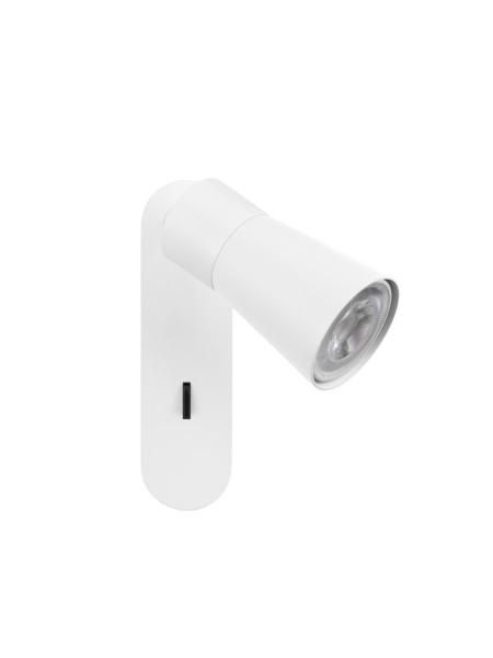 PURI 2.0 Cone, Wand- und Deckenaufbauleuchte, Schalter, rechteckig, 1x max. 6 W GU10, weiß