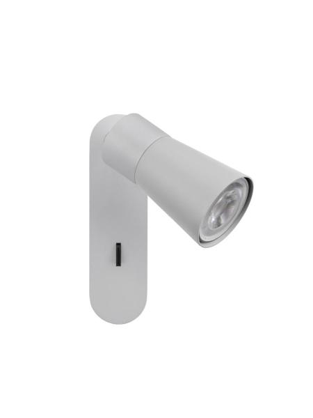 PURI 2.0 Cone, Wand- und Deckenaufbauleuchte, Schalter, rechteckig, 1x max. 6 W GU10, grau