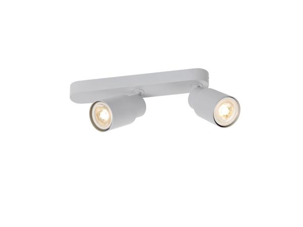 PURI 2.0 Tube, Wand- und Deckenaufbauleuchte, asymmetrisch, 2 x max. 6 W GU10, grau