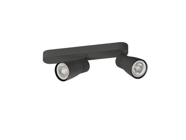 PURI 2.0 Dome, Wand- und Deckenaufbauleuchte, asymmetrisch, 2 x max. 6 W GU10, schwarz