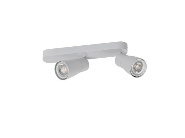 PURI 2.0 Dome, Wand- und Deckenaufbauleuchte, asymmetrisch, 2 x max. 6 W GU10, grau