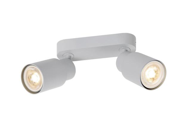 PURI 2.0 Tube, Wand- und Deckenaufbauleuchte, long, 2 x max. 6 W GU10, grau