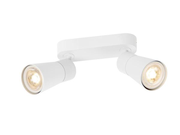 PURI 2.0 Cone, Wand- und Deckenaufbauleuchte, long, 2 x max. 6 W GU10, weiß