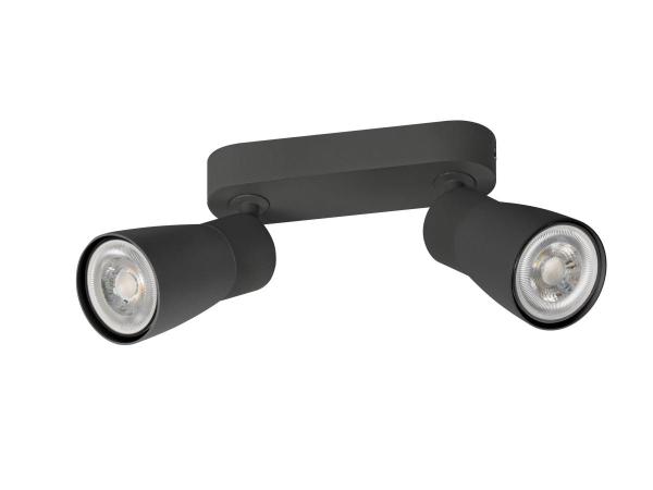 PURI 2.0 Dome, Wand- und Deckenaufbauleuchte, long, 2 x max. 6 W GU10, schwarz