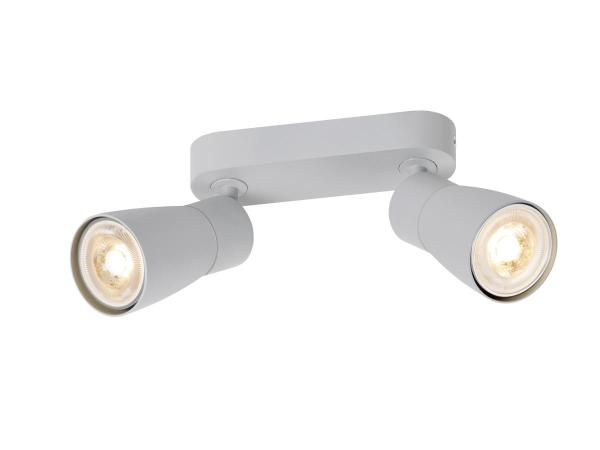 PURI 2.0 Dome, Wand- und Deckenaufbauleuchte, long, 2 x max. 6 W GU10, grau