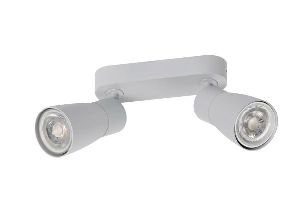 PURI 2.0 Dome, Wand- und Deckenaufbauleuchte, long, 2 x max. 6 W GU10, grau