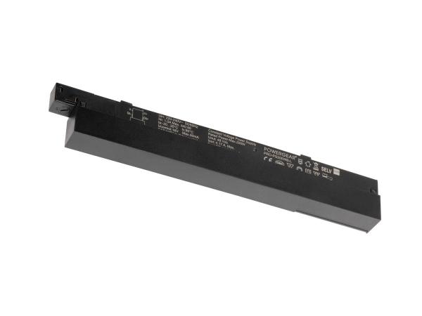 48V SYSTEM, Intrack LED Treiber, 48VDC, 200 W, DALI Wireless integriert Casambi zu DALI Modul, Klemme für 220-240V Anschlusskabel, Kabelkammer, schwarz