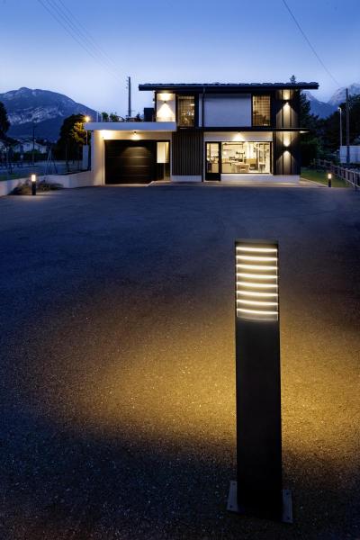 RASTERLYS POLE 70, Stehleuchte, 2700/3000 K, IP65, rechteckig, anthrazit