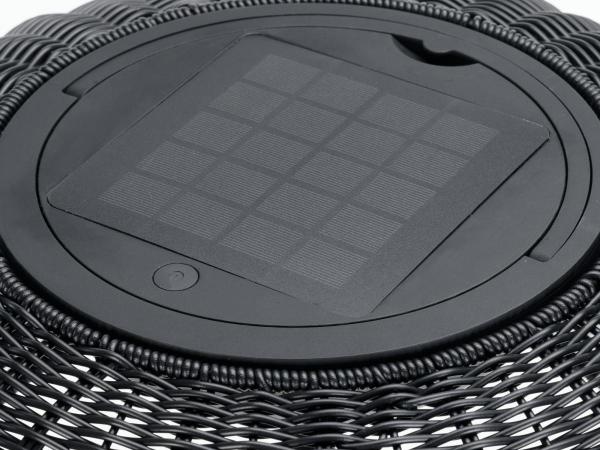 ADEGAN, Outdoor Stehleuchte, Solar, 2200 K, IP65, schwarz