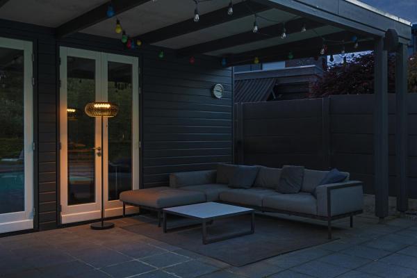 ADEGAN, Outdoor Stehleuchte, Solar, 2200 K, IP65, schwarz