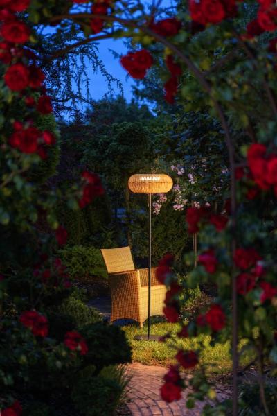 ADEGAN, Outdoor Stehleuchte, Solar, 2200 K, IP65, braun