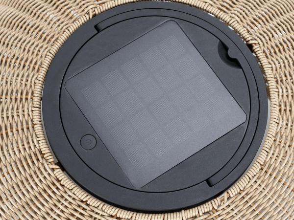 ADEGAN, Outdoor Stehleuchte, flat, Solar, 2200 K, IP65, braun