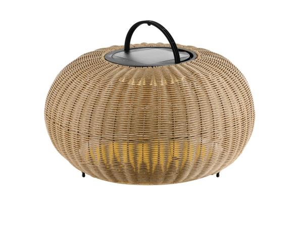 ADEGAN, Outdoor Stehleuchte, flat, Solar, 2200 K, IP65, braun