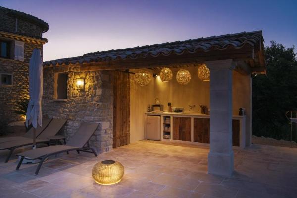 ADEGAN, Outdoor Stehleuchte, flat, Solar, 2200 K, IP65, braun