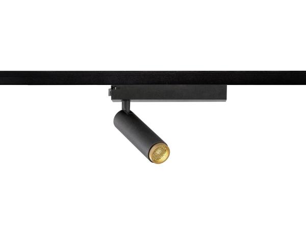 GRIP! S, 1~ Spot, zylindrisch, 3000 K, 11 W, PHASE, 29°, schwarz / gold