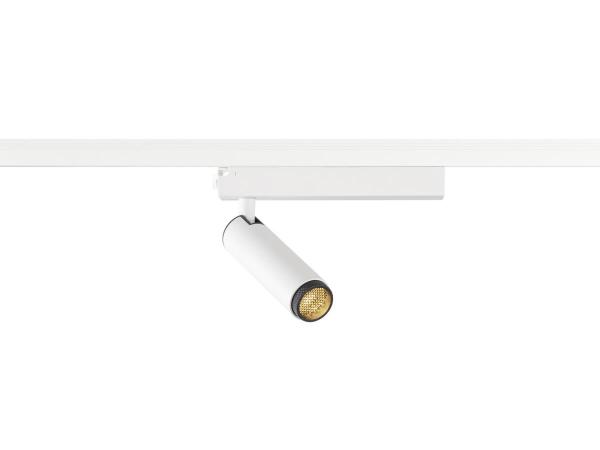 GRIP! S, 1~ Spot, zylindrisch, 2000-3000 K, 11 W, Dim-to-Warm, PHASE, 29°, weiß / schwarz