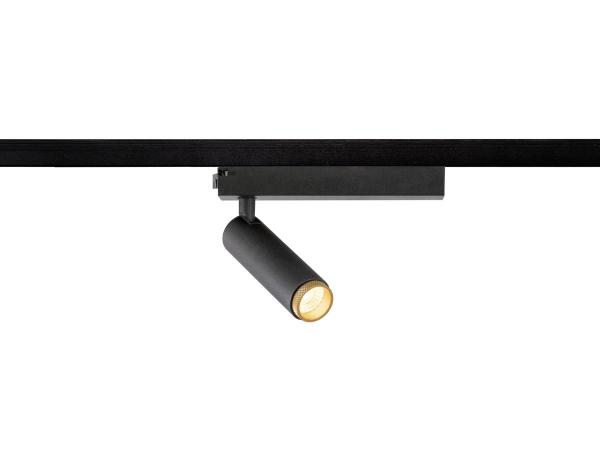 GRIP! S, 1~ Spot, zylindrisch, 2000-3000 K, 11 W, Dim-to-Warm, PHASE, 29°, schwarz / gold