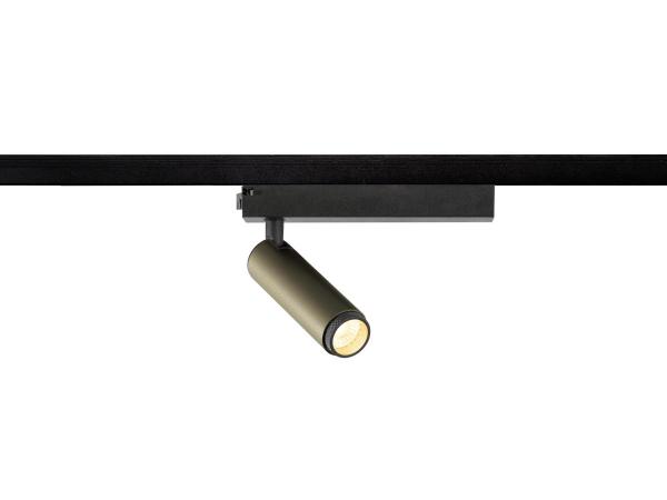 GRIP! S, 1~ Spot, zylindrisch, 2000-3000 K, 11 W, Dim-to-Warm, PHASE, 29°, bronze / schwarz