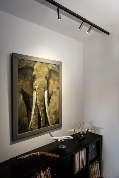 GRIP! S, 48V Spot, zylindrisch, 2000-3000 K, 9.8 W, DALI, Dim-to-Warm, 29°, schwarz / gold